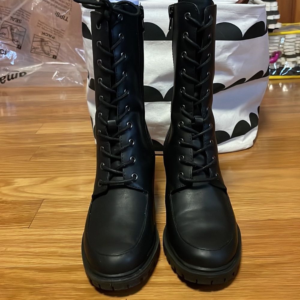 Alfani lace up combat boots - Picture 7 of 11